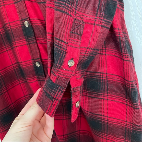 Red and black flannel dress - Picture 6 of 6